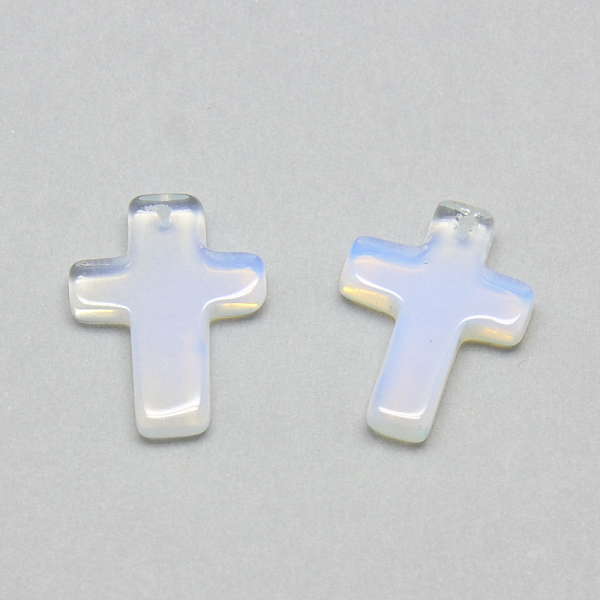 

PandaHall Opalite Pendants, Cross, 18x13x3mm, Hole: 1mm Opalite Cross