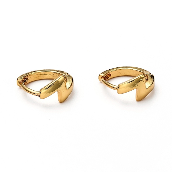 

PandaHall Brass Huggie Hoop Earrings, Flash Earrings, Ring with Lightning Bolt, Real 18K Gold Plated, 10x12x2~5mm, Pin: 1mm Brass Lightning...
