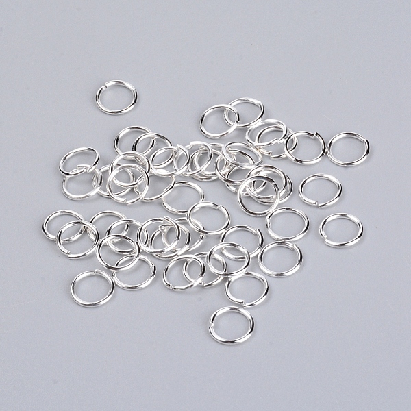 

PandaHall Iron Jump Rings, Open Jump Rings, Silver, 8x1mm, Inner Diameter: 6mm, 200~230Pcs/Set Iron Ring