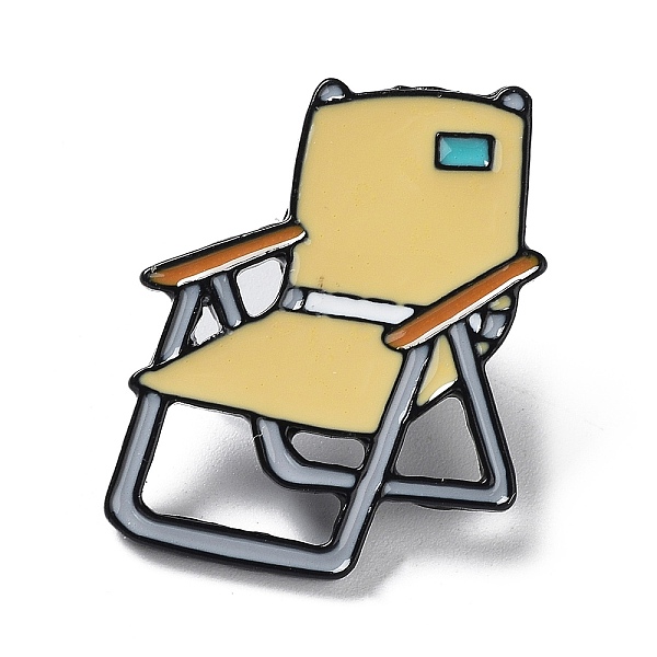 

PandaHall Picnic Theme Enamel Pins, Black Alloy Badge for Backpack Clothes, Chair, 29x23x2mm Alloy+Enamel Furniture & Appliances