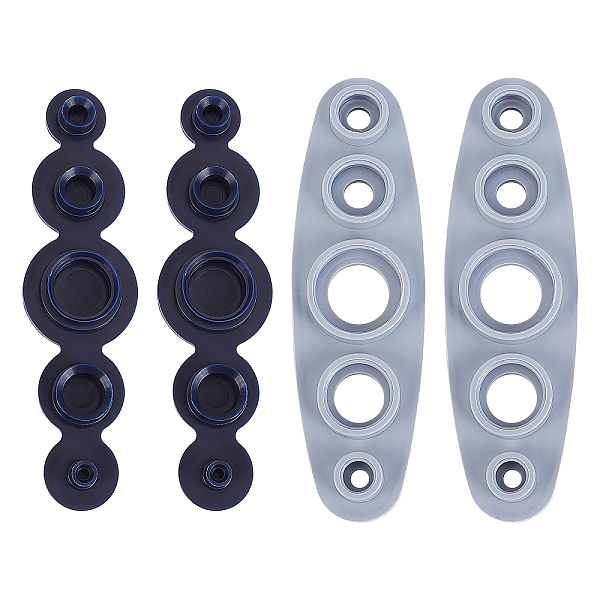 

PandaHall Plastic & Silicone DIY Tools, Homemade Button Tool, Black, 14.7x4.3x1.35cm Plastic Black
