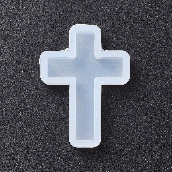 

PandaHall DIY Silicone Molds, Resin Casting Molds, For UV Resin, Epoxy Resin Jewelry Pendants Making, Cross, White, 39x28x5~7mm Silicone...