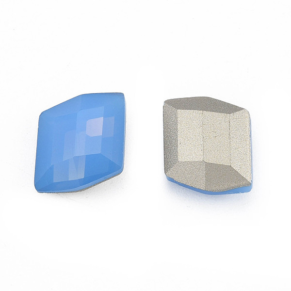 

PandaHall K9 Glass Rhinestone Cabochons, Pointed Back & Back Plated, Faceted, Parallelogram, Sapphire, 12x10.5x5.5mm Glass Rhinestone Others..., Blue