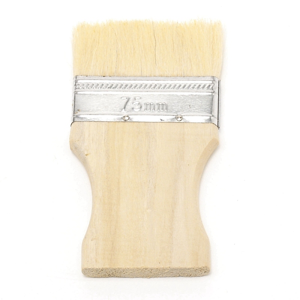 

PandaHall Iron & Wool Paint Brush, with Pine Wood Handle, BurlyWood, 133x71x10.5mm Wood Others Orange