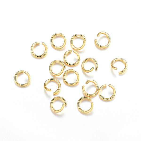 

PandaHall 304 Stainless Steel Open Jump Rings, Real 18k Gold Plated, 20 Gauge, 5x0.8mm 304 Stainless Steel