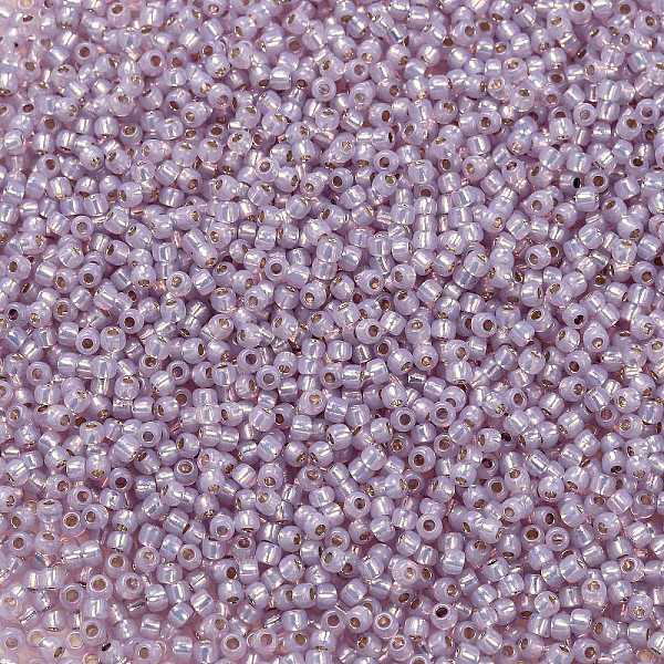 

PandaHall TOHO Round Seed Beads, Japanese Seed Beads, (2121) Silver Lined Light Lavender Opal, 11/0, 2.2mm, Hole: 0.8mm, about..., Purple