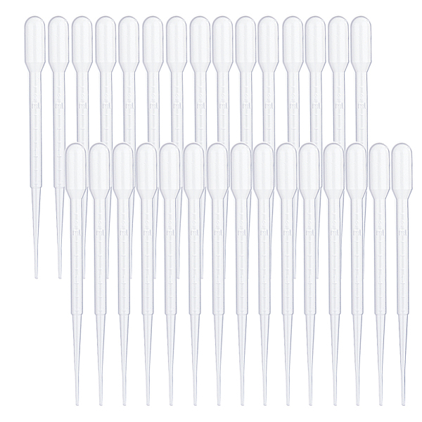 

PandaHall 2ml Disposable Plastic Dropper, Transfer Graduated Pipettes, White, 142~145x2.5mm, Capacity: 2ml(0.06 fl. oz) Plastic Tool White
