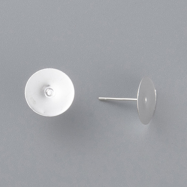 

PandaHall 304 Stainless Steel Stud Earring Findings, Flat Round, Silver, 12x0.3mm, Pin: 0.7mm 304 Stainless Steel Flat Round