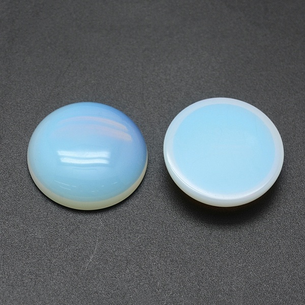 

PandaHall Opalite Cabochons, Flat Round, 24.5~25x4~7mm Opalite Flat Round