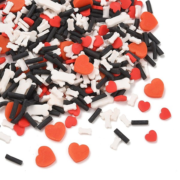 Mélange de vermicelles en pâte polymère fait main