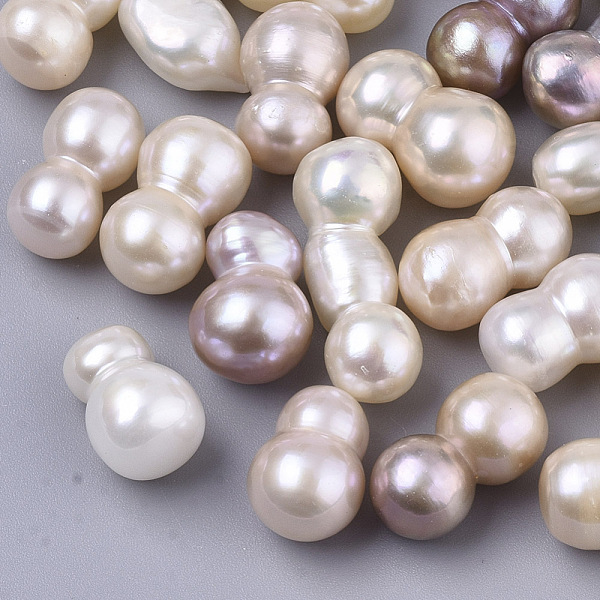 

PandaHall Natural Cultured Freshwater Pearl, No Hole/Undrilled, Seashell Color, 14.5~17x7.5~10mm Pearl Others