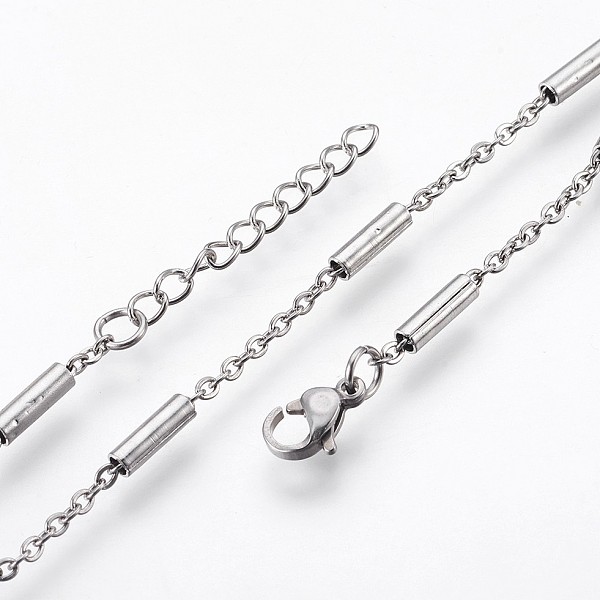

PandaHall 304 Stainless Steel Chain Bracelets, with Lobster Claw Clasps, Stainless Steel Color, 7-5/8 inch(19.5cm), 2~2.5mm 304 Stainless...