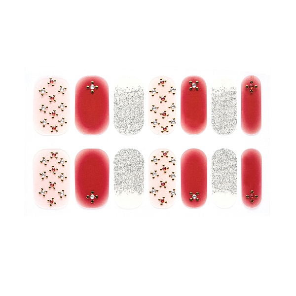 

PandaHall Full Cover Ombre Nails Wraps, Glitter Powder Color Street Nail Strips, Self-Adhesive, for Nail Tips Decorations, Brown, 24x8mm...