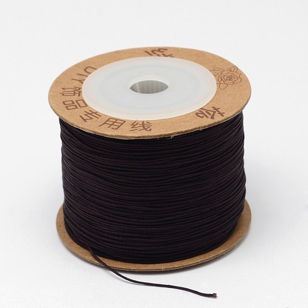 

PandaHall Nylon Threads, Coconut Brown, 0.6mm, about 109.36 yards(100m)/roll Nylon Brown