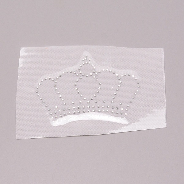 

PandaHall Crown Glitter Hotfix Rhinestone, Iron on Patches, Dress Shoes Garment Decoration, Crystal, 65x95x1.5mm Glass Rhinestone Crown..., Clear