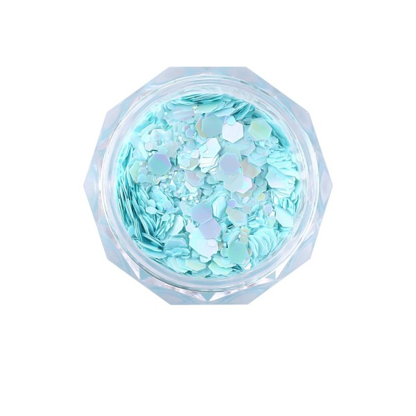 

PandaHall Shiny Nail Art Decoration Accessories, with Glitter Sequins, for DIY Sparkly Paillette Tips Nail, Pale Turquoise, 0.5x0.5mm, about...