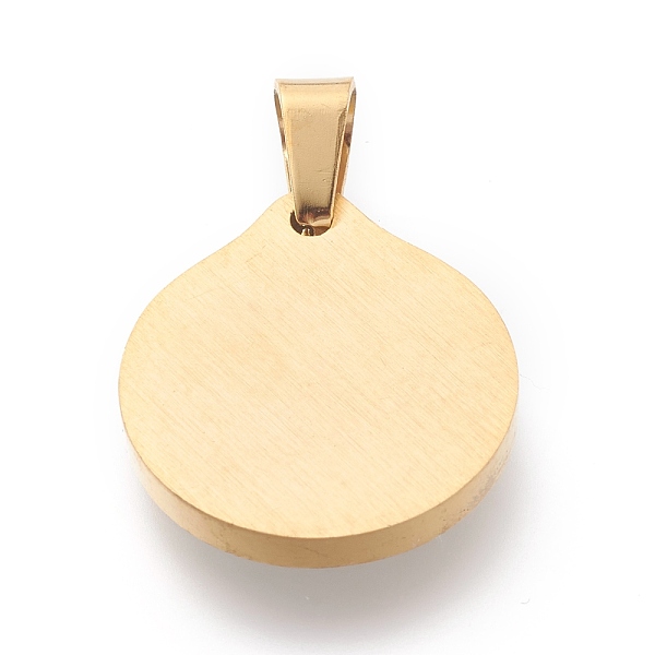 

PandaHall 304 Stainless Steel Pendants, with Shell, Flat Round with Alphabet, Golden, Letter.Z, 20.5x18x2.5mm, Hole: 7x4mm Stainless...