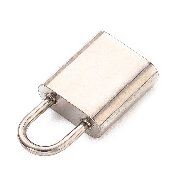 

PandaHall 304 Stainless Steel Pendants, Pad Lock, Stainless Steel Color, 18.5x10x4mm, Hole: 6.4x4.5mm 304 Stainless Steel Lock