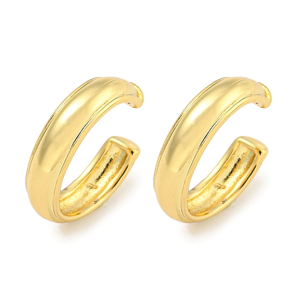 

PandaHall Brass Cuff Earrings, Ring, Real 18K Gold Plated, 15x3.5mm Brass Ring