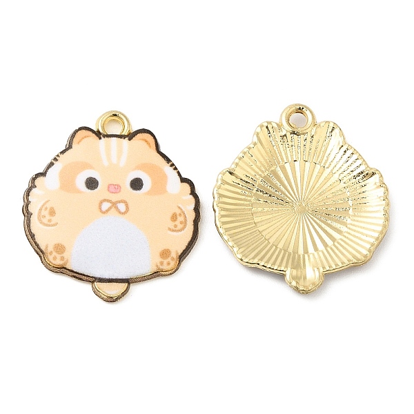 

PandaHall Alloy Enamel Pendants, Cadmium Free & Nickel Free & Lead Free, Golden, Cat Charm, Navajo White, 22x19.5x2.5mm, Hole: 1.4mm...