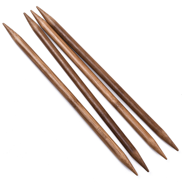 

PandaHall Bamboo Double Pointed Knitting Needles(DPNS), Peru, 250x10mm, 4pcs/bag Bamboo Brown
