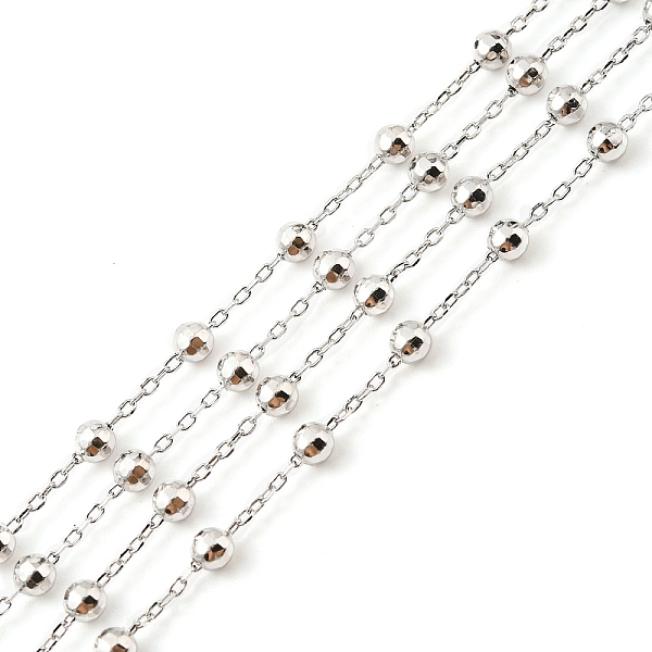 Anti-Tarnish Rhodium Plated 925 Sterling Silver Satellite Chains