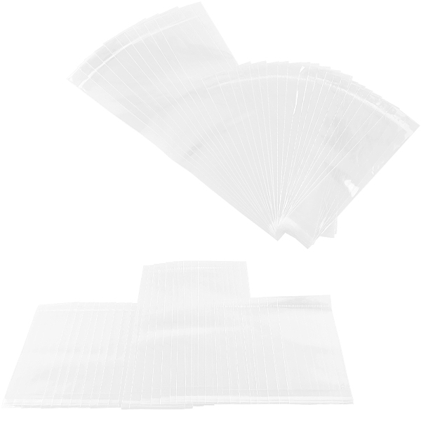 

PandaHall Resealable OPP Cellophane Bags, with Hanging Hole, for Jewelry, Necklaces, Clear, 26.5~40x5~8cm, Thickness: 0.07mm, 100pcs/bundle...