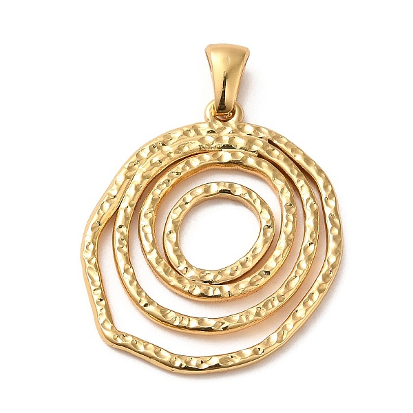 

PandaHall 304 Stainless Steel Pendants, Multi Ring Charms, Golden, 29x24x2mm, Hole: 6x2.5mm 304 Stainless Steel Ring
