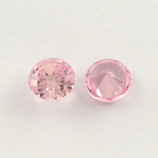 

PandaHall Diamond Shaped Cubic Zirconia Pointed Back Cabochons, Faceted, Pearl Pink, 5mm Cubic Zirconia Diamond Pink