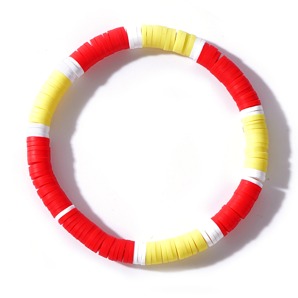 

PandaHall Bohemian Style Handmade Polymer Clay Heishi Beads Bracelet for Women Polymer Clay