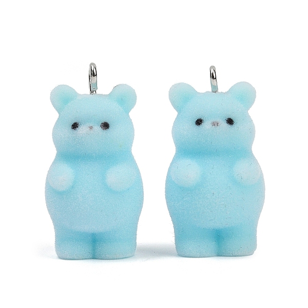 Flocky Resin Pendan… - image