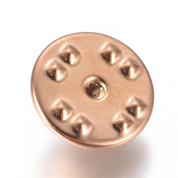 

PandaHall 304 Stainless Steel Brooch Findings, Tie Tack Pin, Badge Lapel Pin Back Butterfly Clutches, Ion Plating(IP), Rose Gold, 11.5x5.5mm...