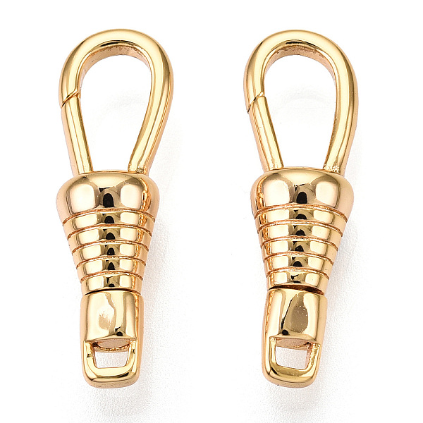 

PandaHall Brass Lobster Claw Clasps, for Jewelry Making, Real 18K Gold Plated, 26.5x8x7mm, Hole: 2.2x1.8mm Brass Others