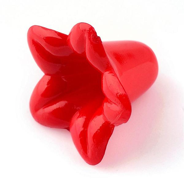 

PandaHall Opaque Acrylic Beads, Trumpet Flower Beads, Flower, Red, 17x17x12mm, Hole: 1.5mm, about 775pcs/500g Acrylic Flower Red