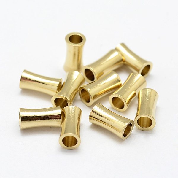 

PandaHall Brass Beads, Column, Nickel Free, Raw(Unplated), 9x4.5mm, Hole: 3.5mm Brass Column