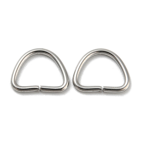 

PandaHall 304 Stainless Steel D Rings, Buckle Clasps, For Webbing, Strapping Bags, Garment Accessories, Stainless Steel Color, 7.5x9.5x1mm...