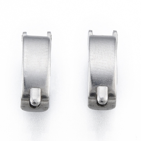 

PandaHall 304 Stainless Steel Fold Over Clasps, Stainless Steel Color, 11.5x3.5x4.5mm 304 Stainless Steel