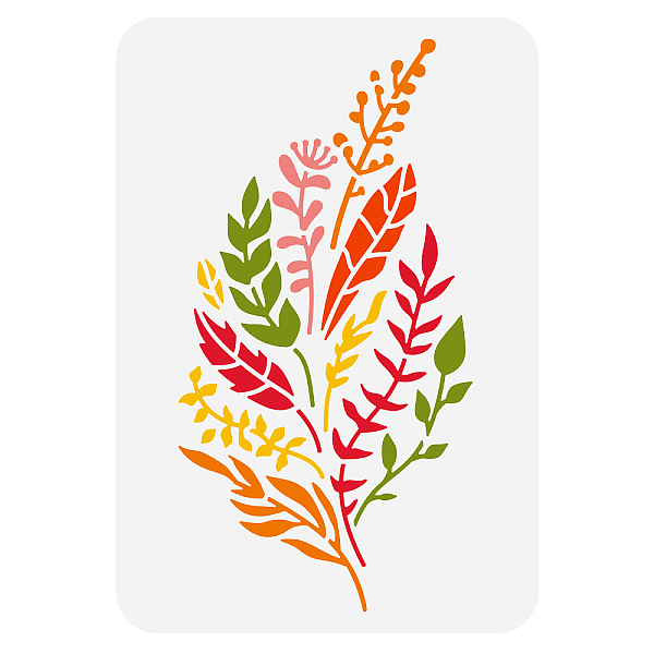 

PandaHall FINGERINSPIRE Hello Fall Stencil for Painting 8.3x11.7inch Reusable Leaf Pattern Drawing Template Plastic Foliage Plastic Stencil...