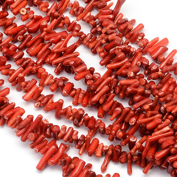 

PandaHall Dyed Chips Synthetic Coral Beads Strands, Indian Red, 4~18x2~5x2~4mm, Hole: 0.5mm, 16.1 inch/strand, about 2082~3562pcs/500g...
