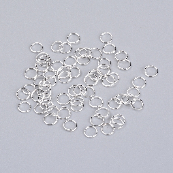 

PandaHall Iron Jump Rings, Open Jump Rings, Silver, 6x0.5mm, Inner Diameter: 4mm, 200~230Pcs/Set Iron Ring