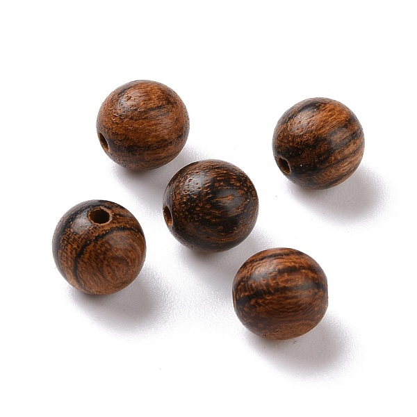 

PandaHall Round Tiger Skin Sandalwood Beads, Undyed, Coconut Brown, 8mm, Hole: 1.5mm Sandalwood Round