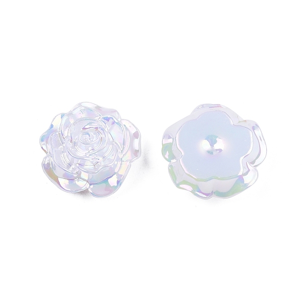 

PandaHall Opaque ABS Plastic Cabochons, Flower, White, 19.5x7.5mm ABS Plastic Flower White