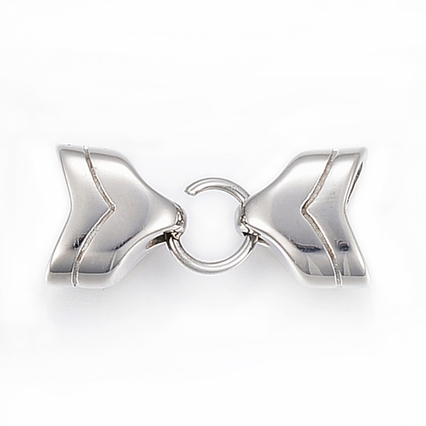 

PandaHall 304 Stainless Steel Cord Ends, End Caps, Stainless Steel Color, 28x13x7.5mm, Inner Diameter: 5x10mm 304 Stainless Steel