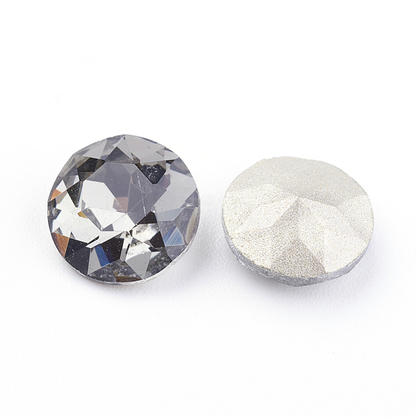 Cabochons De Strass Pointu Dos Et Dos Plaqué En Verre