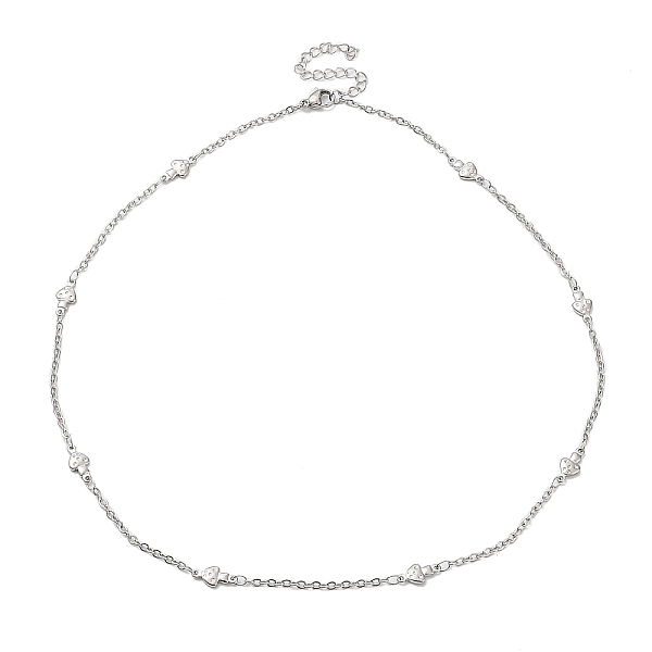 

PandaHall 304 Stainless Steel Mushroom Link Chain Necklace, Stainless Steel Color, 16.61 inch(42.2cm) 304 Stainless Steel