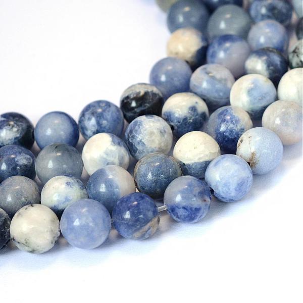 

PandaHall Natural Sodalite Round Bead Strands, 4~4.5mm, Hole: 1mm, about 96pcs/strand, 15.5 inch Sodalite Round