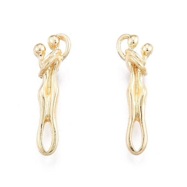 

PandaHall Alloy Pendants, Couple Charms, Light Gold, 26x7.5x6mm, Hole: 1.2x2.5mm and 2x5mm Alloy Others