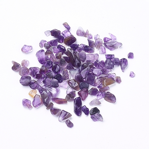 

PandaHall Natural Amethyst Chip Beads, No Hole, 4x3mm Amethyst Chip