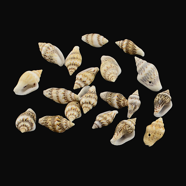 

PandaHall Spiral Shell Charm Pendants, Pale Goldenrod, 13~19x6~10x6~7mm, Hole: 1mm, about 1485pcs/500g Spiral Shell Shell Shape Yellow