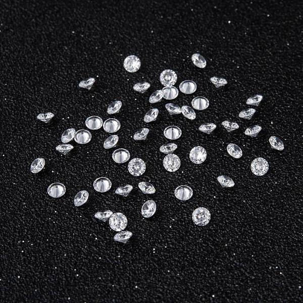 

PandaHall Clear Grade A Diamond Shaped Cubic Zirconia Cabochons, Faceted, 3x2mm Cubic Zirconia Diamond Clear